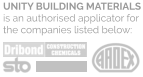 UNITY BUILDING MATERIALS is an authorised applicator for the companies listed below: