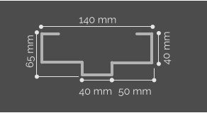 140 mm 65 mm 40 mm 40 mm 50 mm